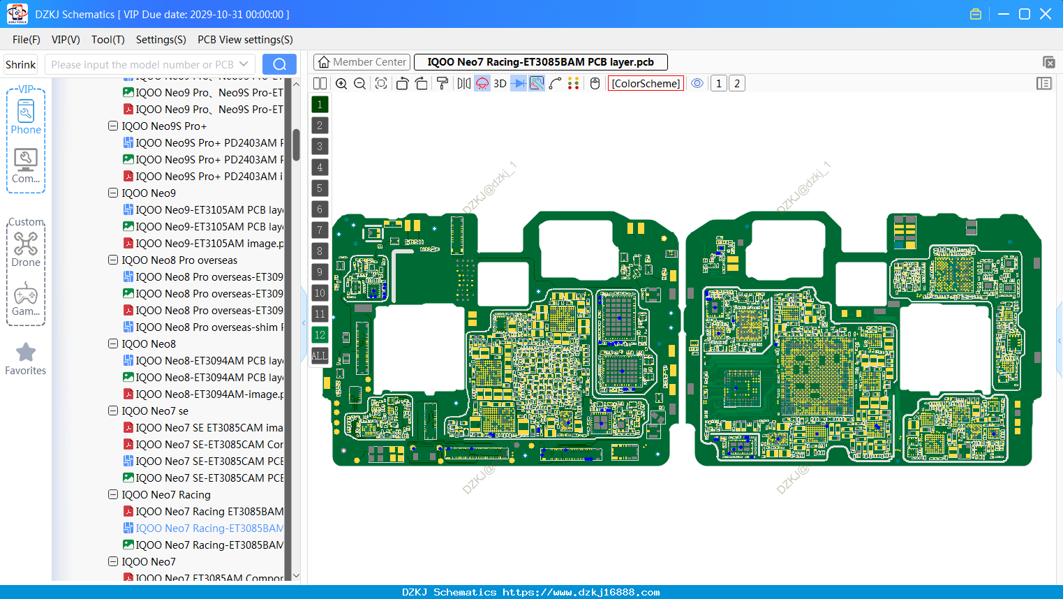 Vivo IQOO Neo7 Racing-ET3085BAM PCB Layer